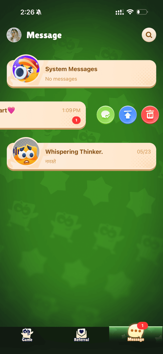 Blockbuster message screenshot